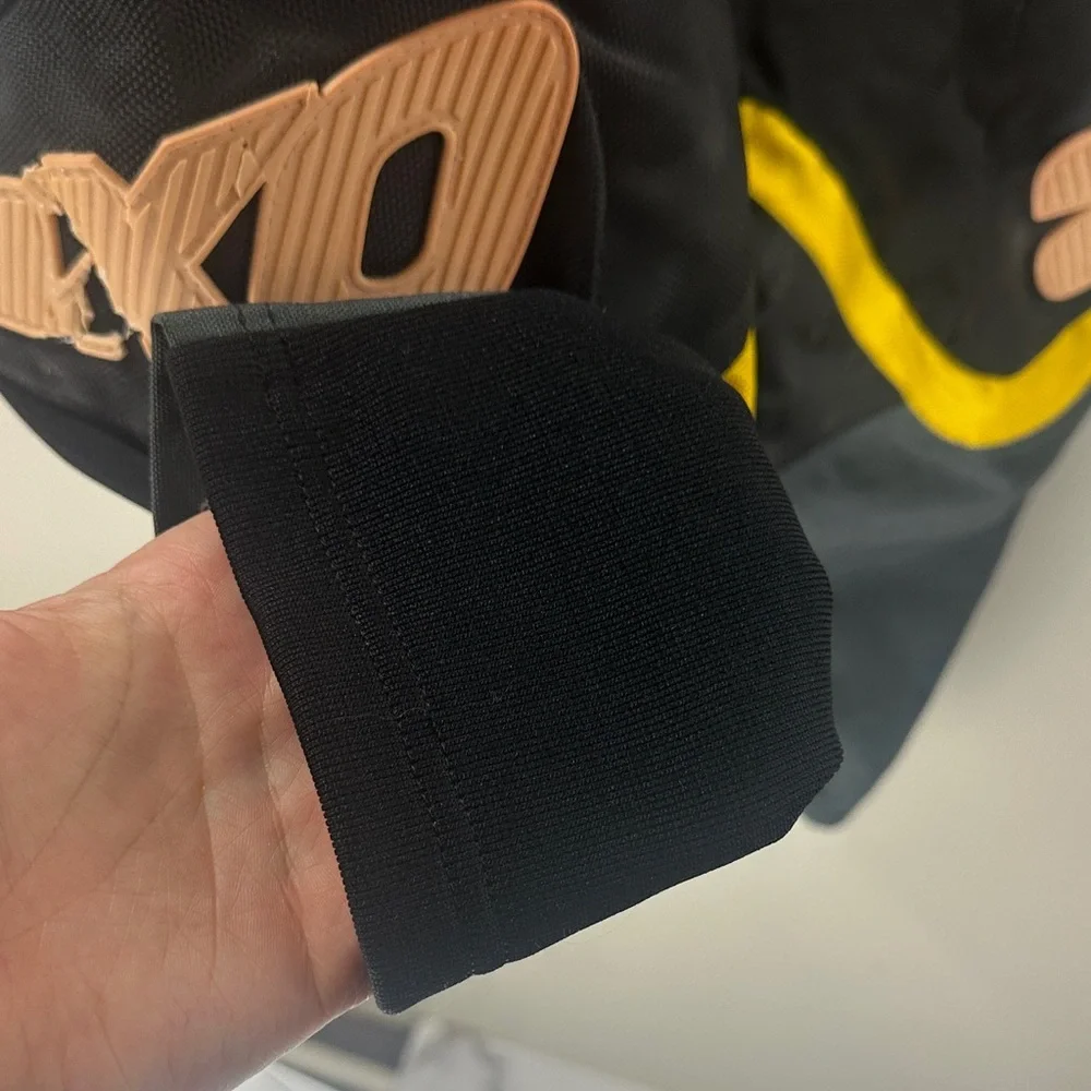 Kids Youth Black and Yellow Kevlar Pants AXO Racing 9Nine9 Motorcross - Picture 5 of 15